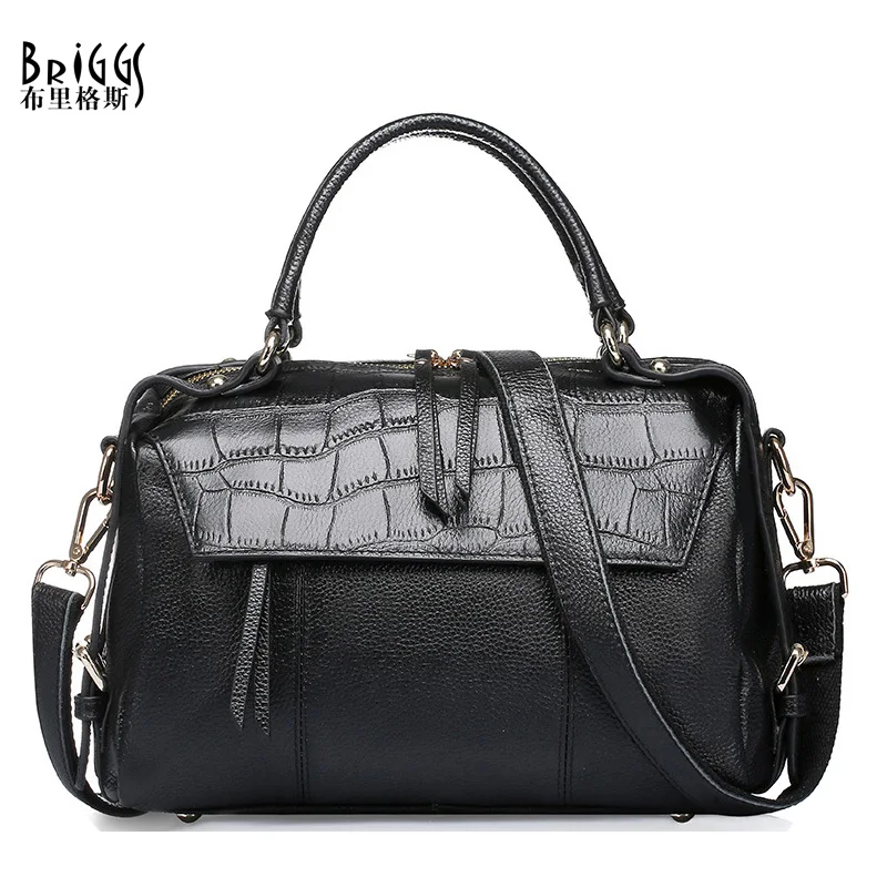 

BRIGGS Brand Bag 2017 Designer Handbags High Quality 100% Genuine Leather Handbag Women Famous Brands Shoulder Crossbody Bag