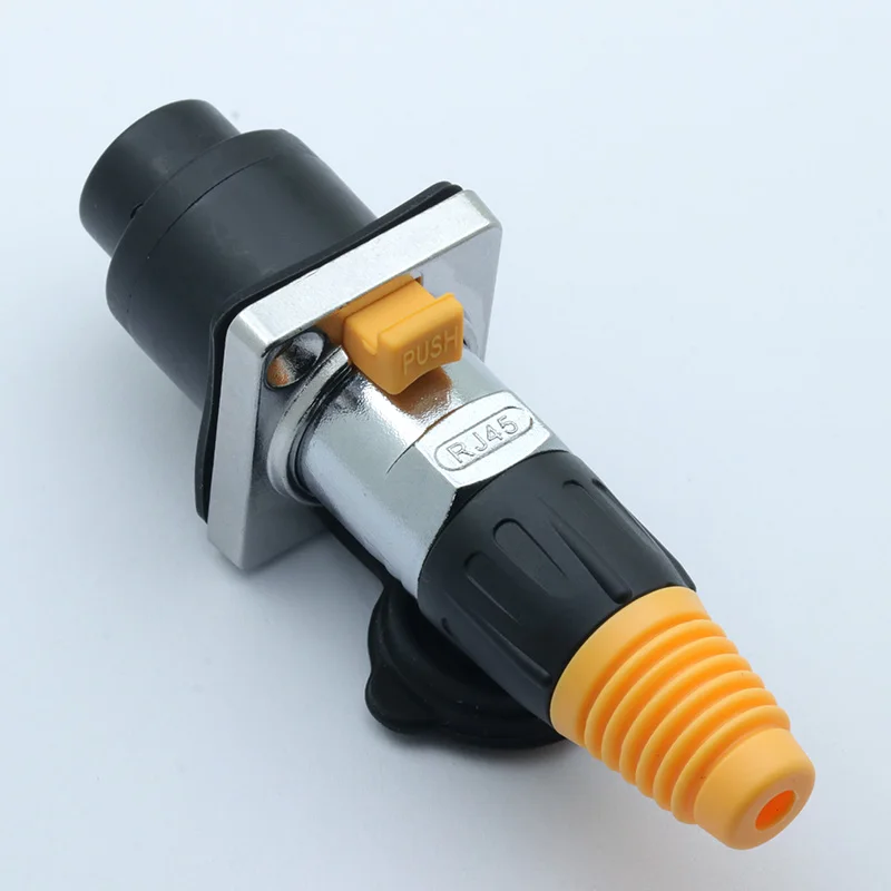 Разъем RJ45 винтовой Тип CAT5E водонепроницаемый разъем крепление на панели