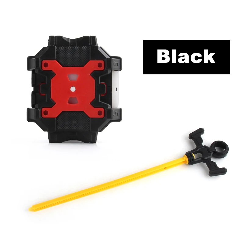 Black Ruler Launcher Двусторонняя пусковая установка для Bey Blade Burst аксессуары для гироскопов Святой меч Универсальный пусковой механизм качели игрушки для детей подарок - Цвет: Black Ruler Launcher