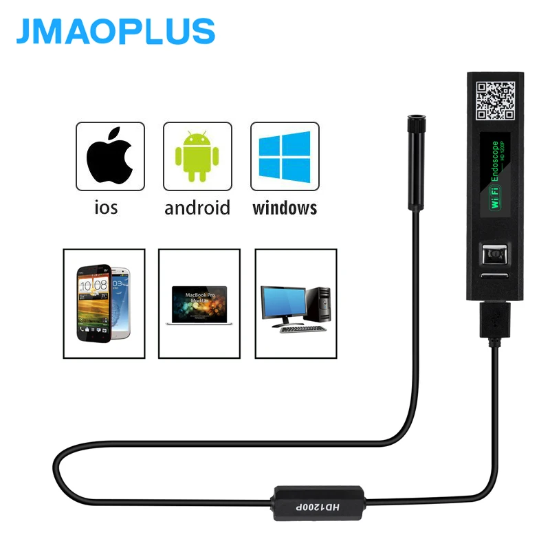 

8mm Endoscope 10m 1200p Wifi Endoscope For Iphone Pipe Inspection Camera Pipe Camera Borescope IOS Endoscope For Iphone