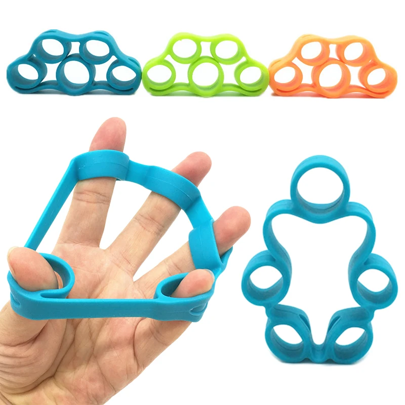 

Finger Resistance Bands Hand Gripper Yoga Forearm Wrist Training Stretcher Exercise Pull Ring Grips Expander Fitness Equipment