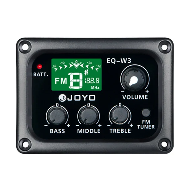 

JOYO EQ-W3 Wireless Digital 3 Band Colorful Knobs EQ LCD Display Pickup Preamp & Tuner for Guitar