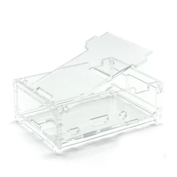 Skup Przezroczysty Akrylowy Skrzynki Pokrywa Shell Obudowa Box Dla Raspberry PI 3 Model B + Pokrowiec Ochronny Płaskie Ultra Slim Otwory Wentylacyjne