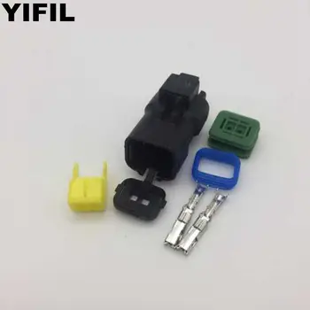 

100pcs/lot 2 Pin/Way FCI Waterproof Turn Lights Lamp Connector Female Water Temperature Sensor Plug For Renault Peugeot Citroen