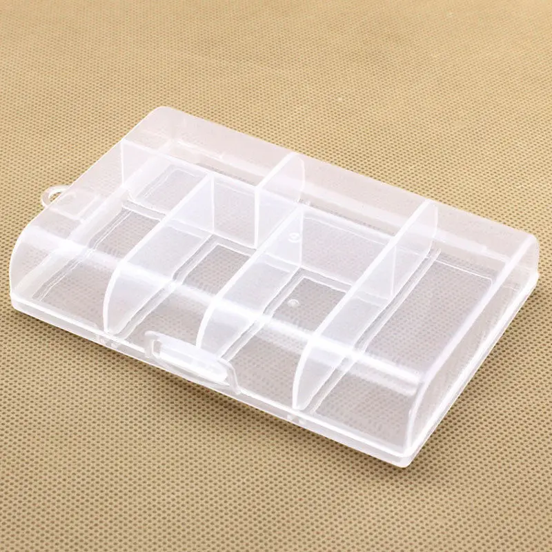 Портативный Пластик 6 отсеков контейнер для хранения мелких Чехол Коробка прозрачные маленькие вещи хранения Коробки