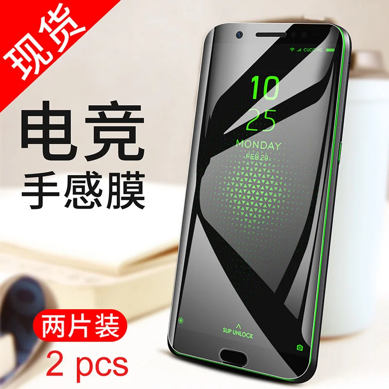 

Xinyada 2pcs Tempered Glass For Xiaomi Black Shark 2 Screen protector Guard Lcd Protection Film Full Cover