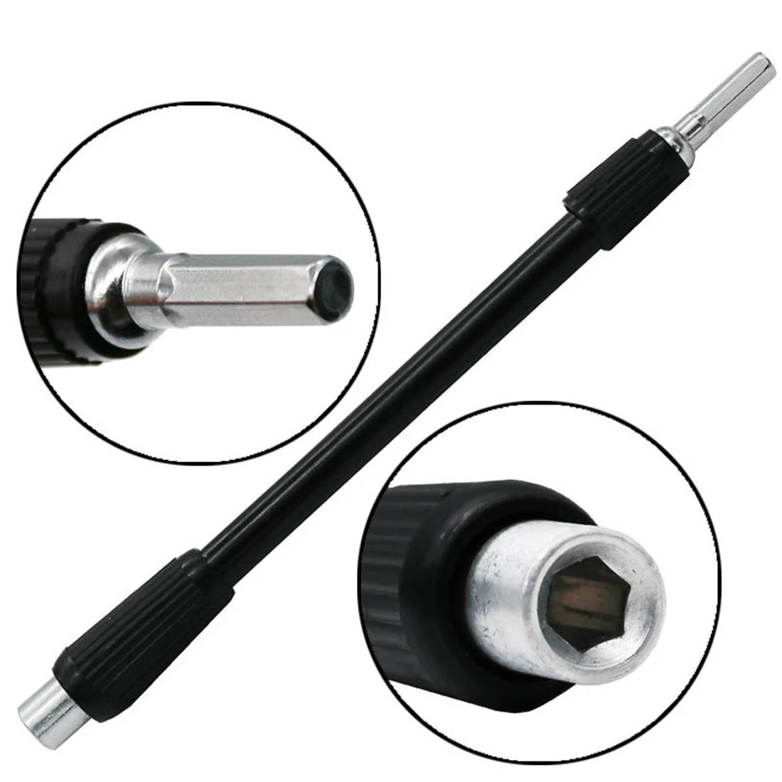 

Magnetic Screwdriver Holder Flexible Shaft Bits Extension Drill for 4mm Hex Screwdriver Extender