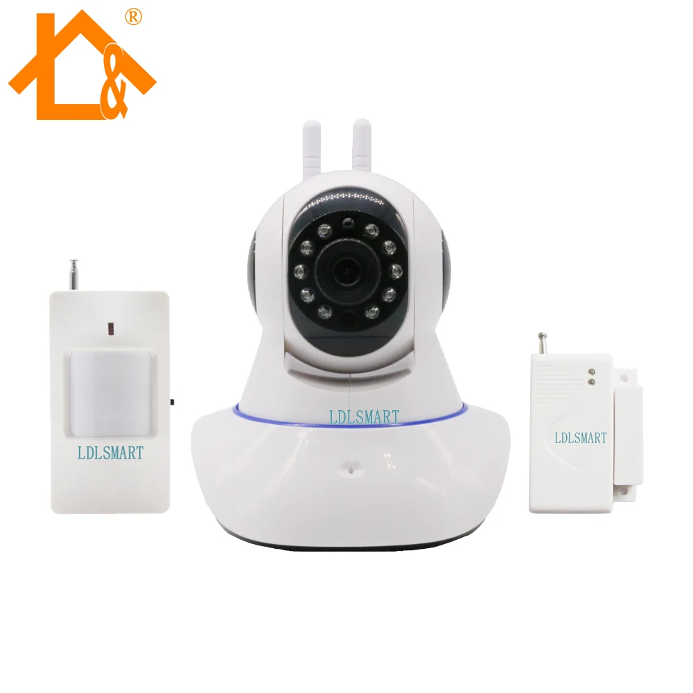 WIFI охранная сигнализация IP камера система безопасности PTZ HD аудио TF sd карта с