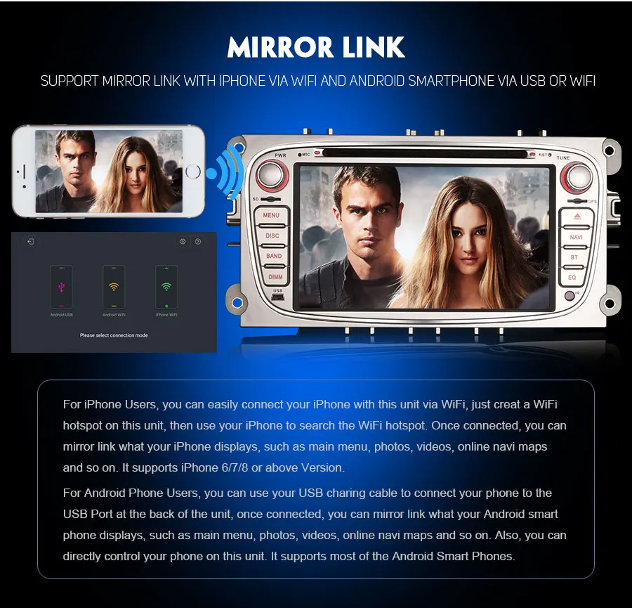 Best Erisin ES7409F 7" Android 8.0 Octa core 4G RAM Car DVD GPS Radio DVR DAB+ DVD For Ford Mondeo Focus S/C-Max Galaxy 11