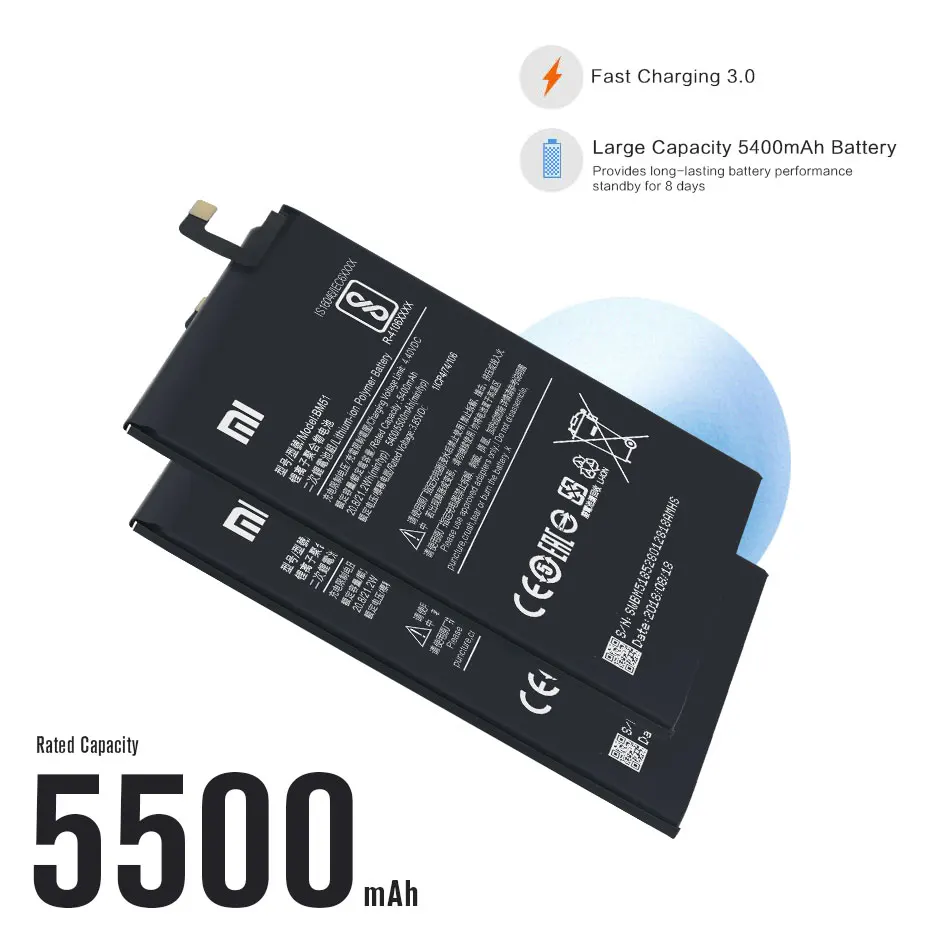 Xiao mi аккумулятор для телефона BM51 для Xiaomi mi Max3 Max 3 Высококачественная емкость 5500 мАч запасная батарея с бесплатными инструментами