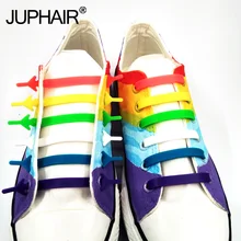 JUP 1 Bag / 12 Root Design Elastic Laces Lazy Laces for Fashion Kids Adults Silicone Elastic Stretch Shoelaces buckle Shoestring
