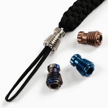 

Titanium Knife Pendant Pendant Rope Knife Beads Outdoor Knife Pendant EDC Knife Pendant Pure Titanium TC4 Paracord Beads