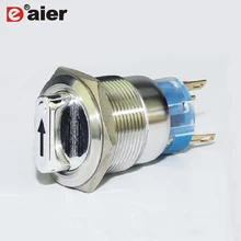 40 шт. LAS1-19-11ZX-102 19 мм водонепроницаемый электронный замок переключатель 3/5 Pin однополюсный
