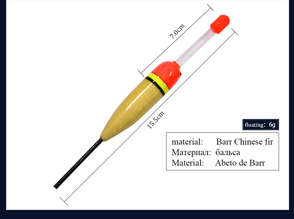 FISH KING Рыболовные Поплавки Рыболовные принадлежности 1 шт. 2 г-30 г вертикальный буй океанская лодка рыболовный светильник палка поплавок Boia Flotteur Peche
