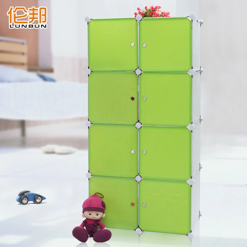 Resin Plastic Clothes Storage Cabinet Wardrobe Simple Baby