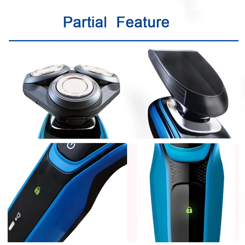 Оригинальная профессиональная Электробритва Philips S5077 вращающаяся