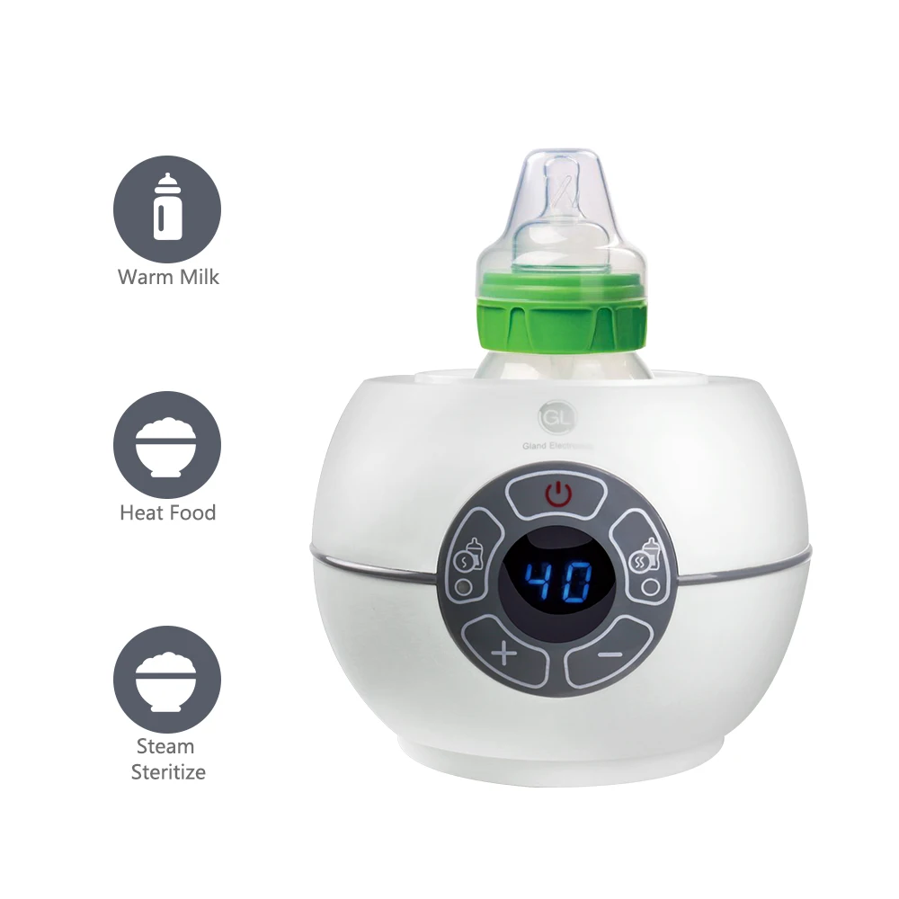 2 in 1 heated milk and complementary food,Baby Milk Heater,Universal bottle warmer Disinfector,BPA Free.