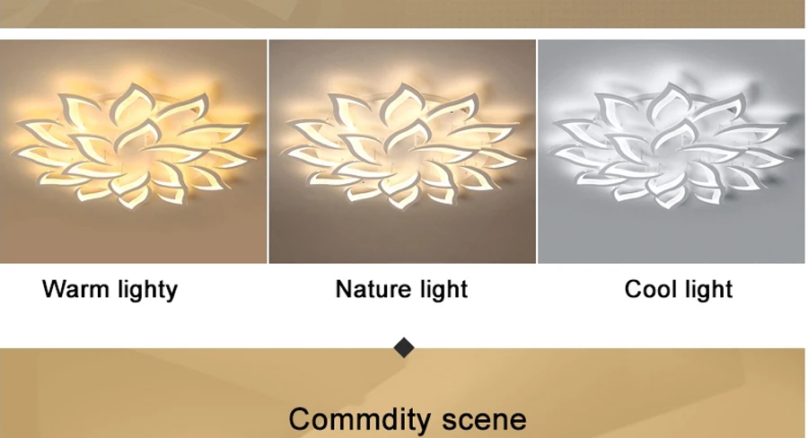 AC85V~ 260V светодиодные потолочные светильники для гостиной, спальни, креативного типа, цветочное освещение, потолочная лампа
