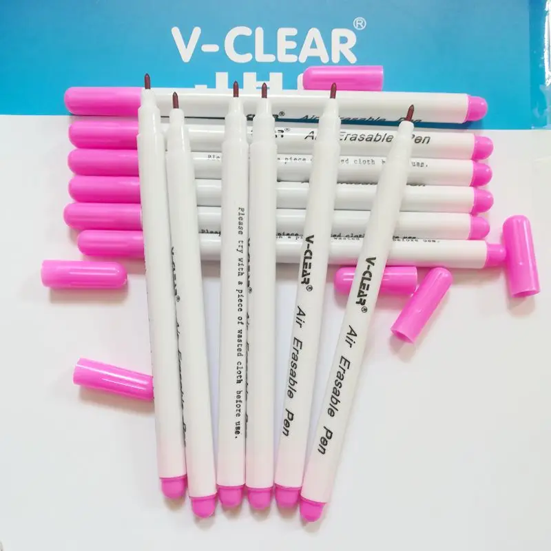 VCLEAR Air стираемая маркировочная ручка розового цвета 12 шт. текстильный маркер