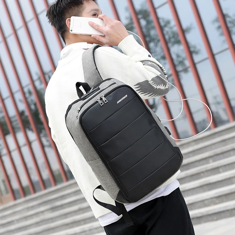 USB Charging Laptop Backpack Men Multifunct Anti Theft Backpack Men Travel Backpack Waterproof School Bag Male Mochila