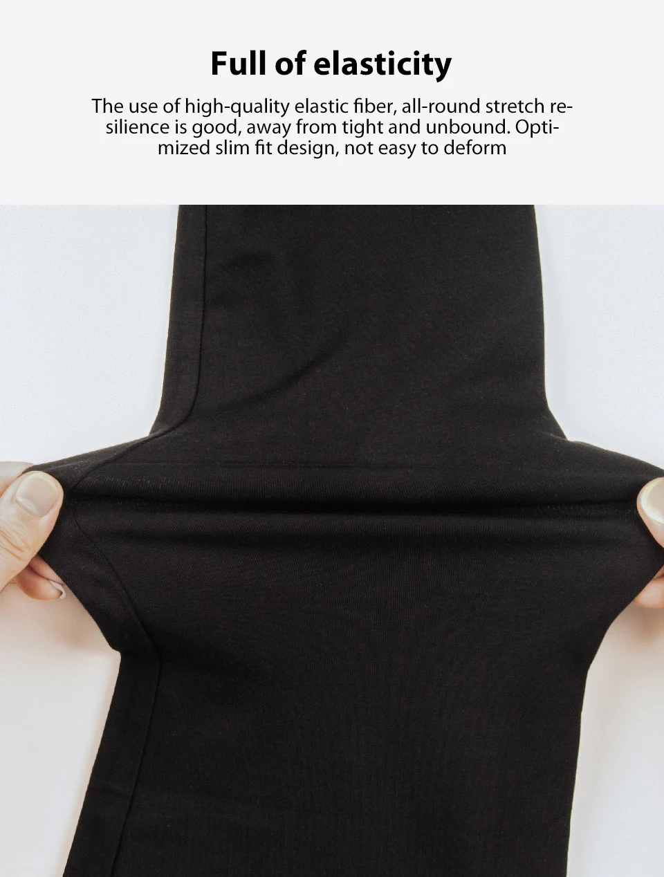 Original xiaomi mijia COTTONSMITH women's men's far infrared heat thin section set autumn pants black (7)