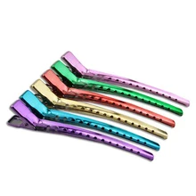 1 шт. профессиональный салон Укладка волос Зажимы парикмахерские инструменты клюв утки парикмахерские зажим из нержавеющей стали парикмахерские инструменты