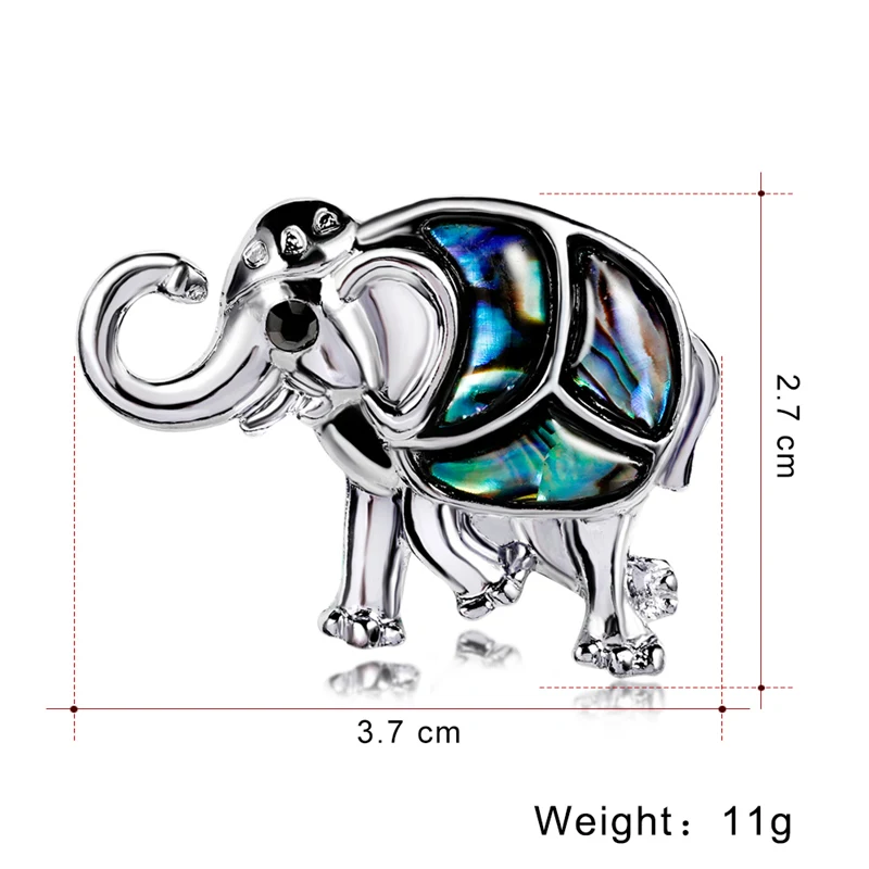 Натуральная раковина, броши-слоны, женские Металлические Бриллианты, булавки, животное, антикварная серебряная брошь со стразами для украшения, вечерние ювелирные изделия, подарок