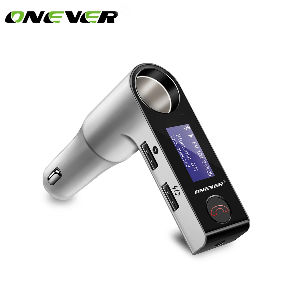

Bluetooth Car Kit Music Player FM Transmitter Modulator Dual USB Car Charger Cigarette Lighter Socket DC 12/24V
