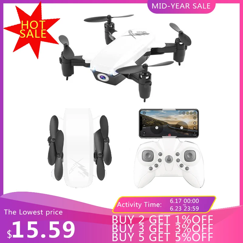 

RC Drones With Camera HD RC Quadcopter With High Hold RC Helicopter With Camera Drone Profissional With WiFi Headless Mode #E