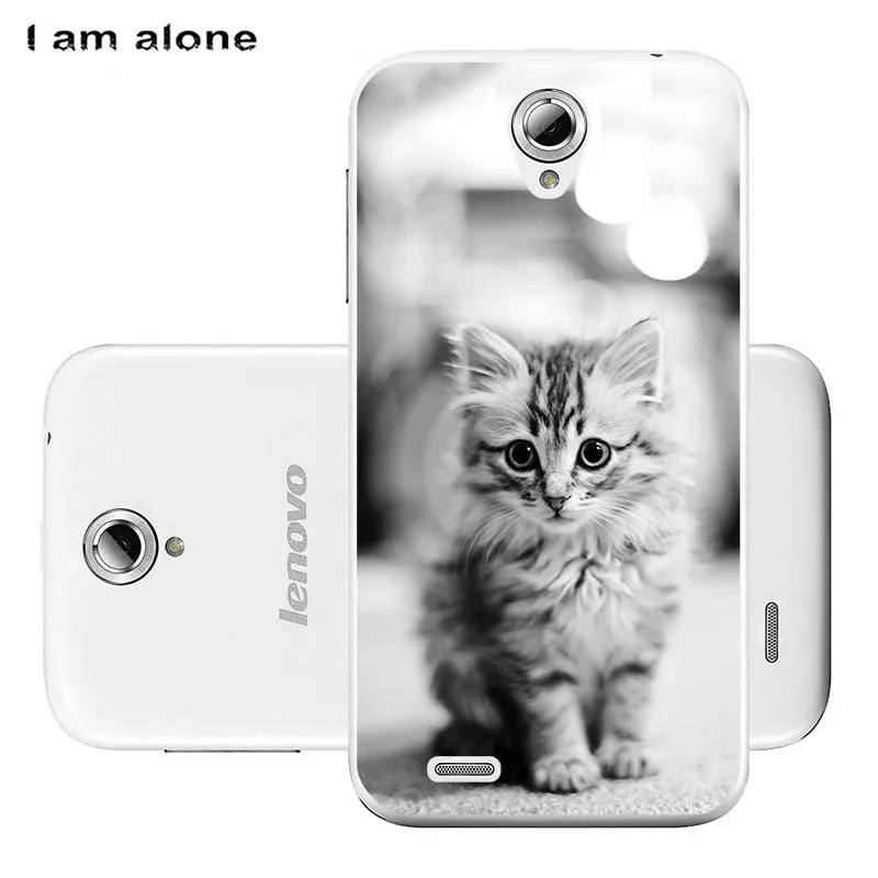 Чехлы для телефонов I am alone для lenovo A859 5,0 дюймов Мягкий ТПУ мобильный Модный Цветной милый чехол для lenovo A859 сумки - Цвет: Soft TPU HH68