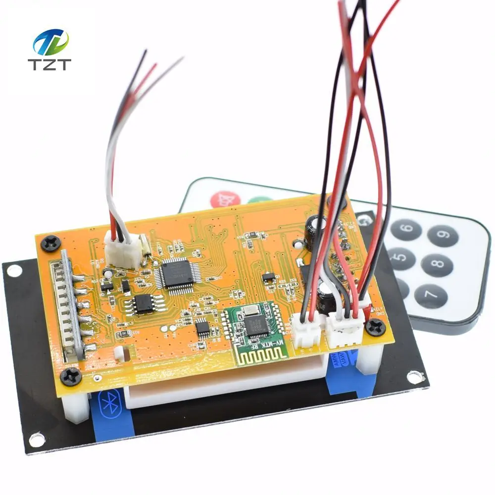 1 шт. 12 В лирическое шоу Bluetooth MP3 декодирующая Плата USB/SD/AUX/FM DIY декодер плата для