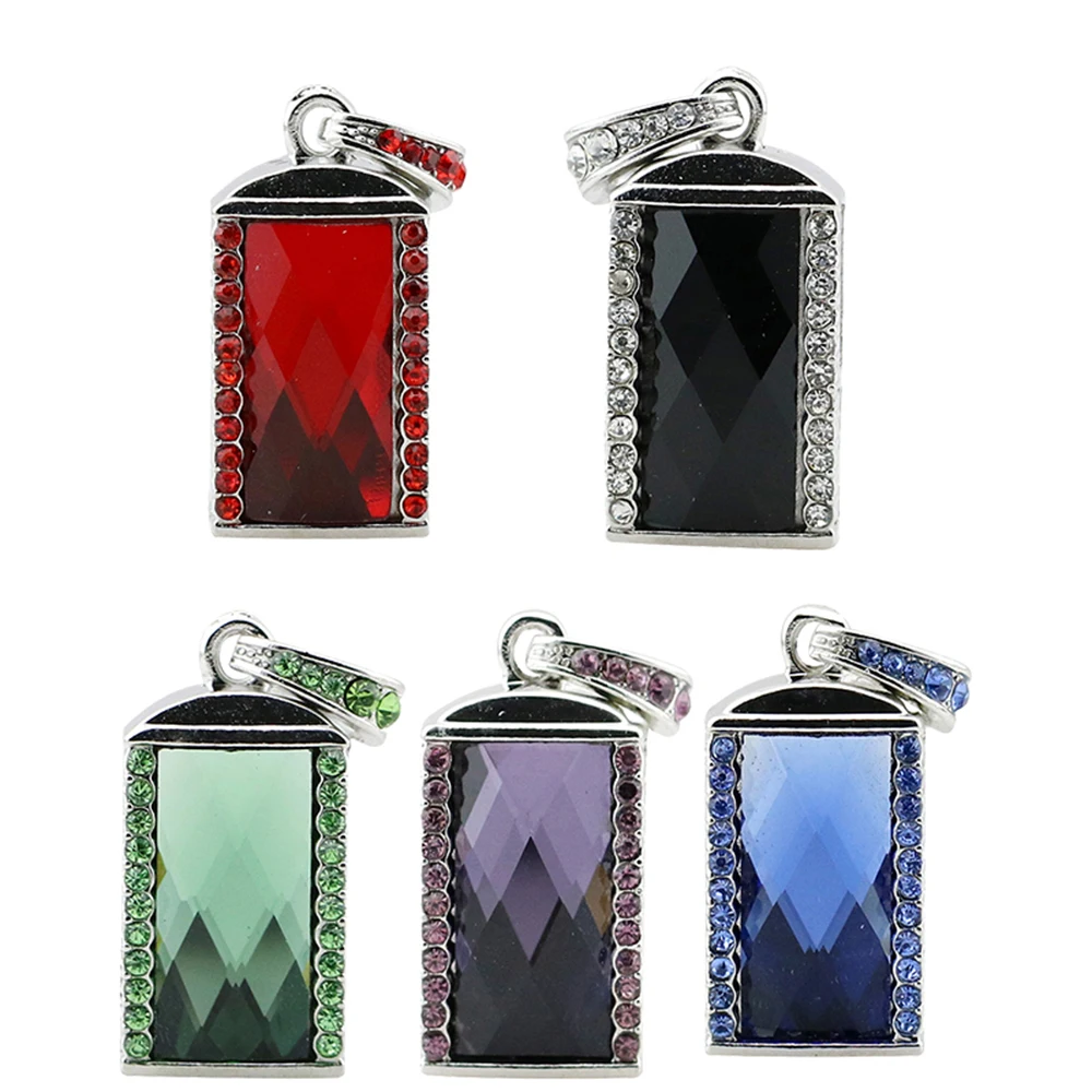 Real Capacity USB 2.0 Flash Drive 128GB Pen Drive Pendrive Cute Crystal Gemstone Style 8GB 16GB 32GB 64GB Memory Stick