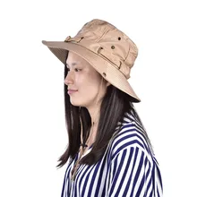 Открытый большой шляпа с широкими полями мужчины женщины Универсальный летний солнцезащитный козырек Рыбак походная Кепка Рыбалка Открытый пляж путешествия шляпа