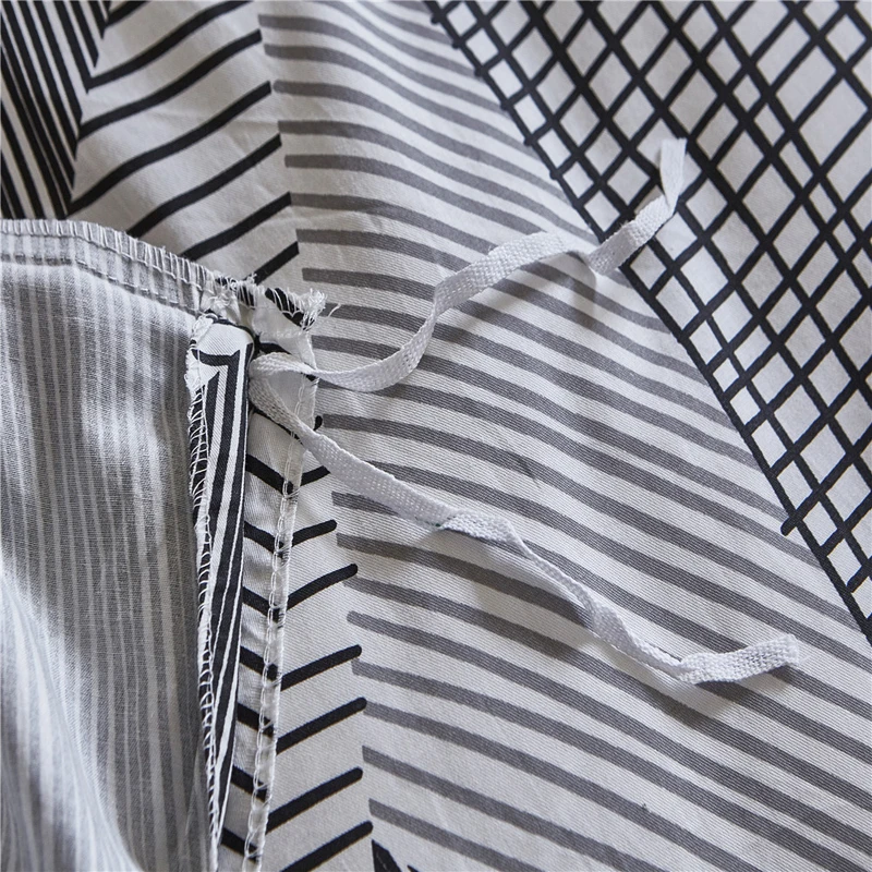 EHOMEBUY 2018 الحديثة الفراش مجموعات 3 أجزاء لحاف غطاء سادات هندسية الخريف الشتاء المنزل فندق غرفة نوم الفراش مجموعات