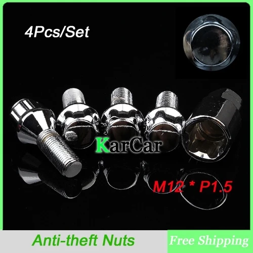 Buy M12x1.5 Anti theft Wheels Screw Nuts Bolts Alloy