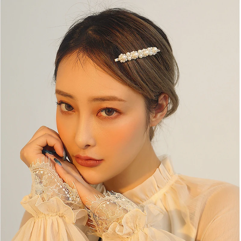 Модная жемчужная заколка для волос для женщин, элегантный корейский дизайн, заколка-палочка, Шпилька для волос, аксессуары для укладки волос