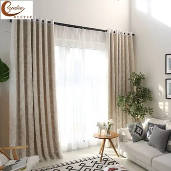 

[byetee] Modern Kitchen Blackout Curtains Doors For Living Room Bedroom Embroidered Tulle Curtains Drapes Curtain Fabrics