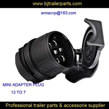 

CVP high quality 13 pin round plug to 7 pin socket mini adapter plastic trailer truck ute boat caravan