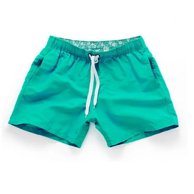 Летние пляжные шорты мужские повседневные однотонные пляжные шорты модные шорты с принтом на талии мужские прямые шорты с завязками S-3XL горячая распродажа