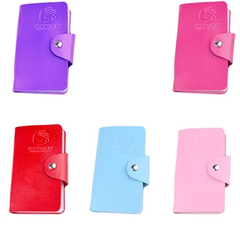 

20 Slot PU Nail Art Stamper Plates Stamping Template Storage Case Rectangular Seal Card Package Organizer Holder