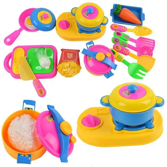 17pcs Play House Toys Small Chef Kitchenware Simulation Kitchen Utensils Toy Baby Children Early Educational Tool | Игрушки и хобби