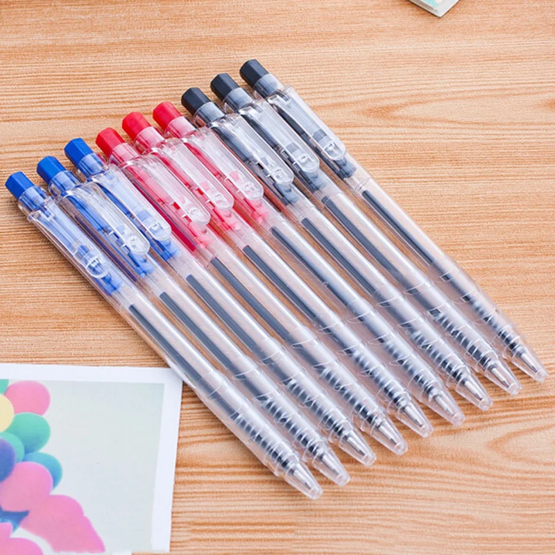 

100 Pcs Ballpoint Pen Simple Press Ball Pen Wholesale Pens Student Stationery Prize Stationery