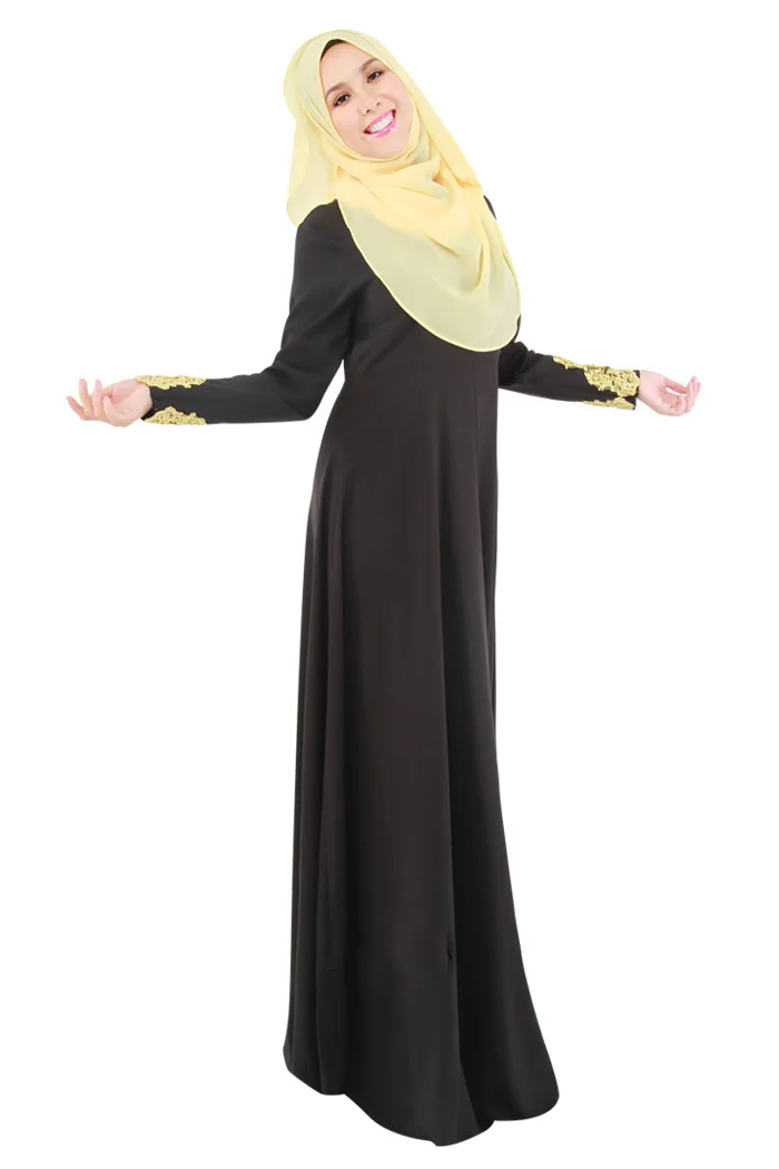 Новинка, женская одежда с вышивкой, мусульманская одежда для женщин, длинное мусульманское платье