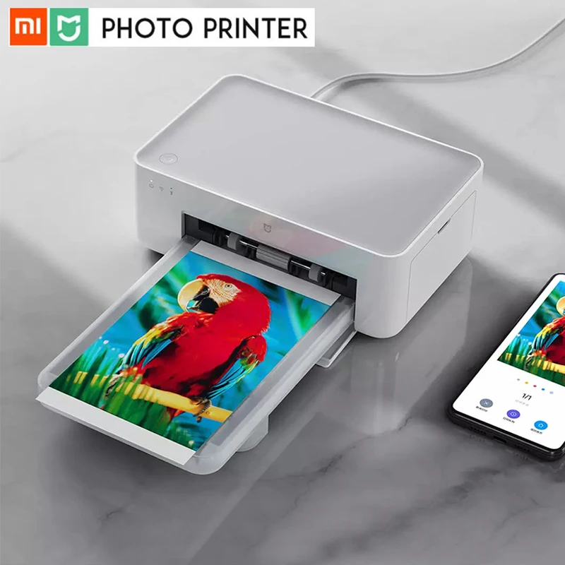 Беспроводной фотопринтер Xiaomi Mijia Mi термопринтер для iOS Android ПК|Принтеры| |