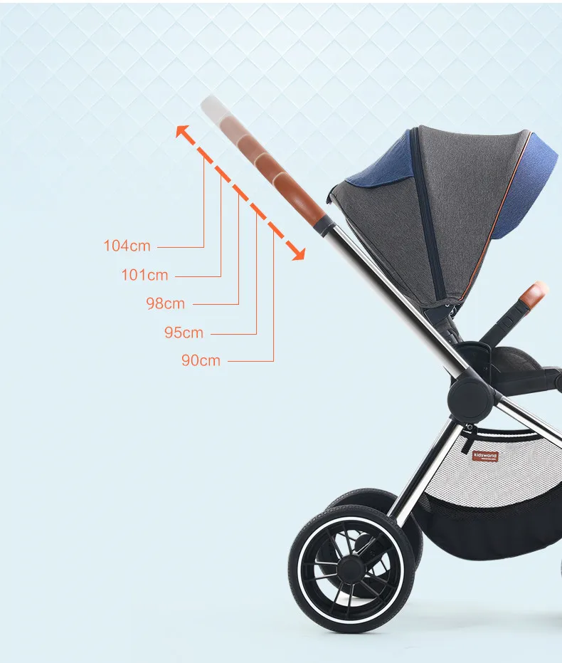 Kidsworld детские тележки складной портативный легкая детская коляска Kinderwagen Poussette путешествия для новорожденных