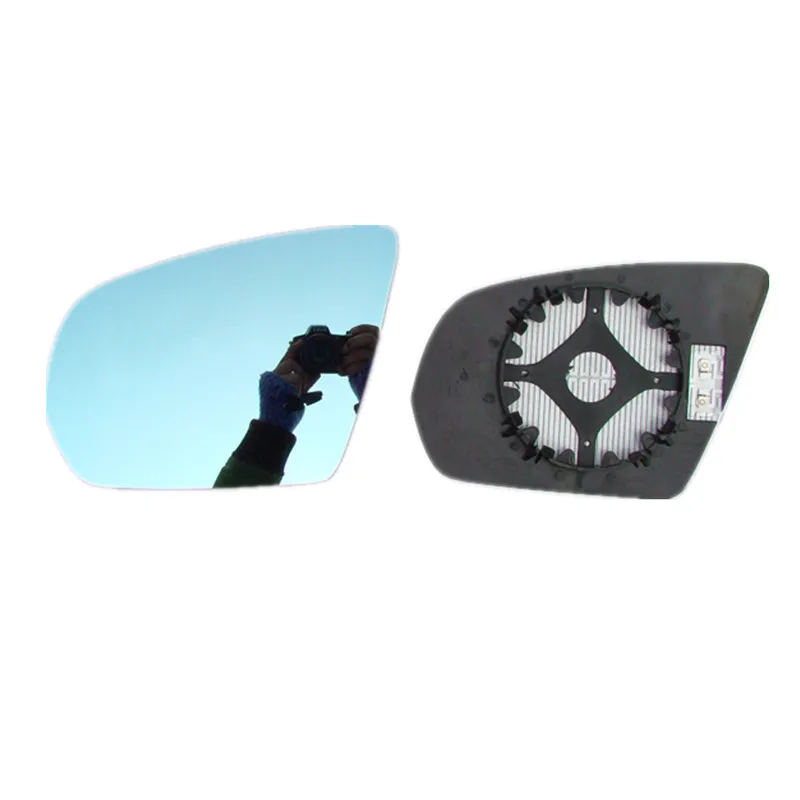 Wide View Auto Dimming Rear View Mirror Blue Heated Side Mirror Glass
