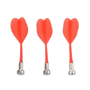

MUMIAN SODIAL(R) 3 Pcs Indoor Game 3.2" Red Plastic Wing Magnetic Darts