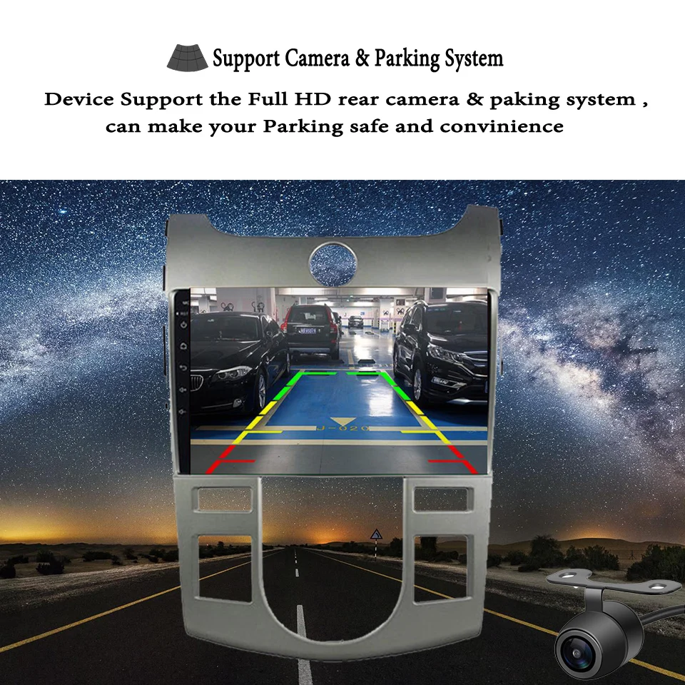 Excellent 9" android 9.1 Car Radio DVD Player for KIA forte 2009-2014 GPS Navigation Tape Recorder support DVR Camera Rear Carplay 4+64GB 14