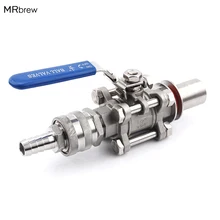 Шаровой клапан из нержавеющей стали 1/", Безшовный компактный шаровой клапан для чайника