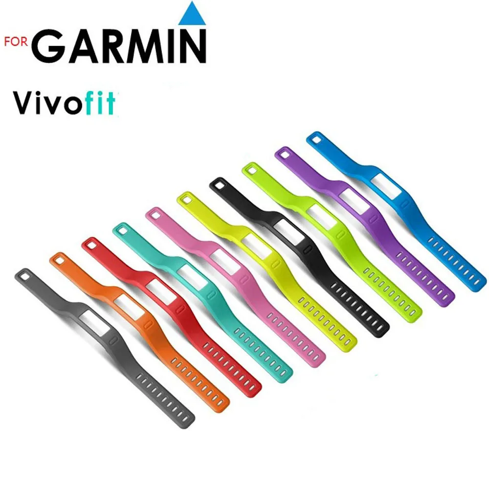 

1set/10PC Hot sale New fashion womens men Watchbands Replacement Wrist Band For Garmin vivofit Smart Wristband Straps